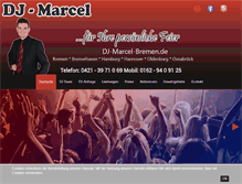 Tablet Screenshot of dj-marcel-bremen.de